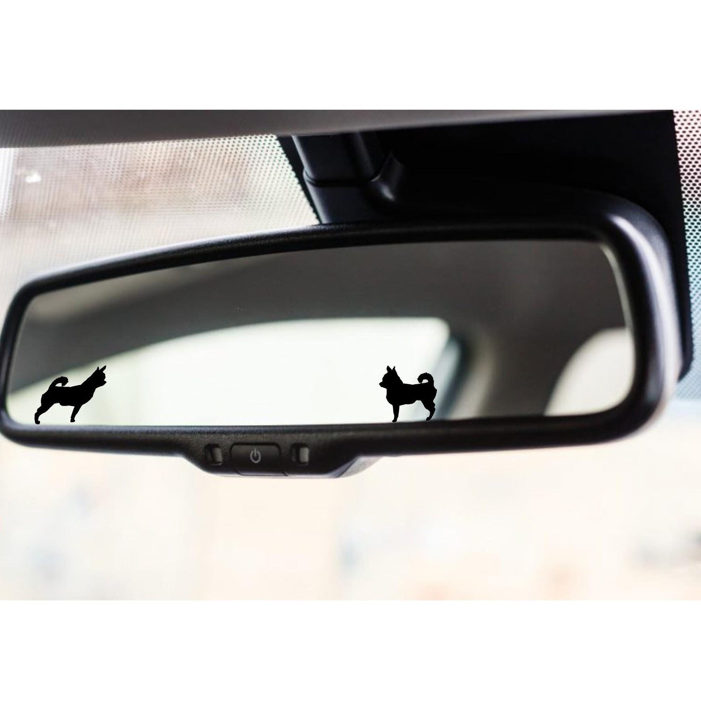2x Chihuahua rear view mirror sticker decal dog easter egg decal, small decal for car windshield, windscreen sticker, tiny hidden decals