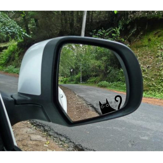 cat kitty easter egg decal, small sticker for car windshield, removable rear view mirror sticker, windscreen decal, tiny hidden decals