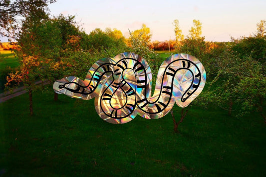 snake suncatcher, snake window decal, rainbow maker, suncatcher for window, rainbow suncatcher sticker, ophiuchus window cling