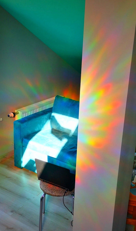 5 clouds suncatcher, cloud window decal, rainbow maker, suncatcher for window, rainbow suncatcher sticker