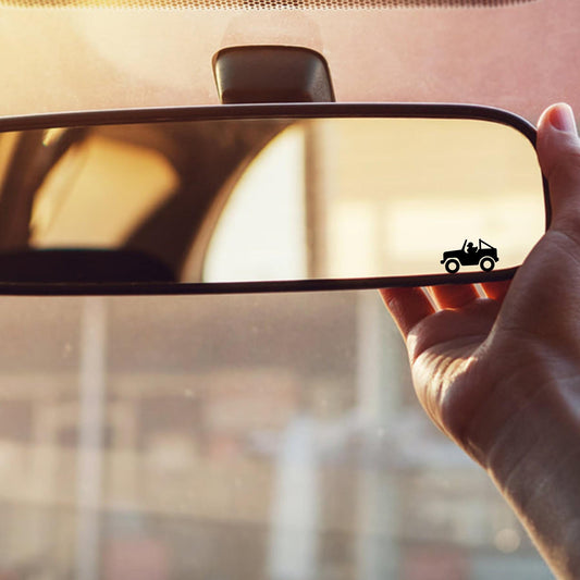 rubber duck driving off-road car easter egg decal, small sticker for car windshield or mirror removable sticker windscreen decal tiny decals