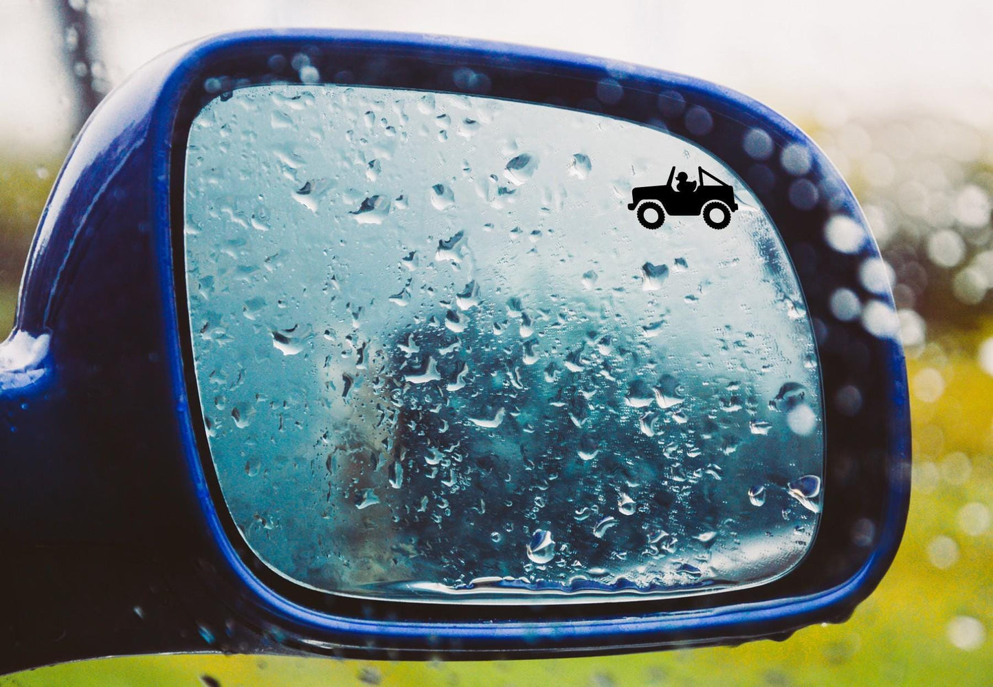 rubber duck driving off-road car easter egg decal, small sticker for car windshield or mirror removable sticker windscreen decal tiny decals