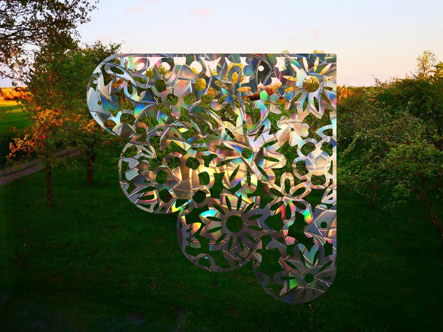 floral lace window corner suncatcher, lace window decal, rainbow maker, suncatcher for window, rainbow suncatcher sticker,  window cling