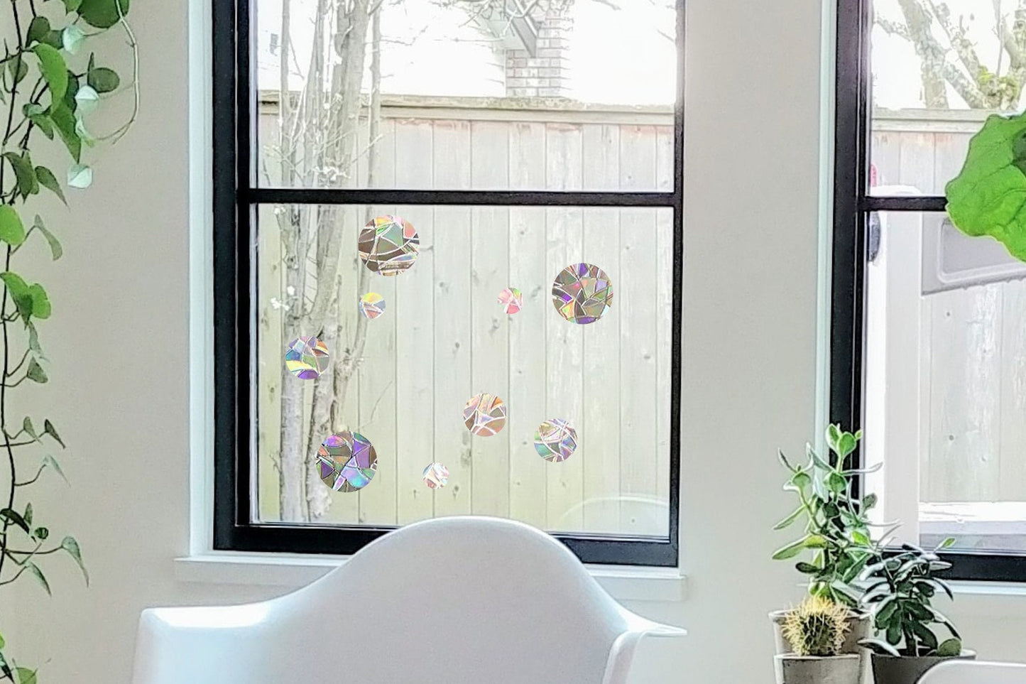 round circles suncatcher, polka dot window decal, rainbow maker, suncatcher for window, rainbow suncatcher sticker