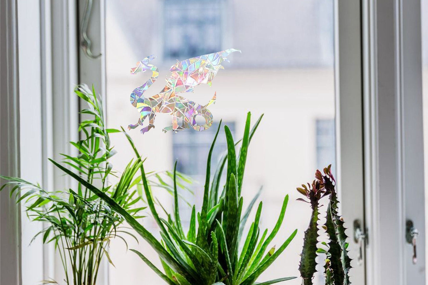 dragon suncatcher, dragon window decal, rainbow maker, suncatcher for window, rainbow suncatcher sticker