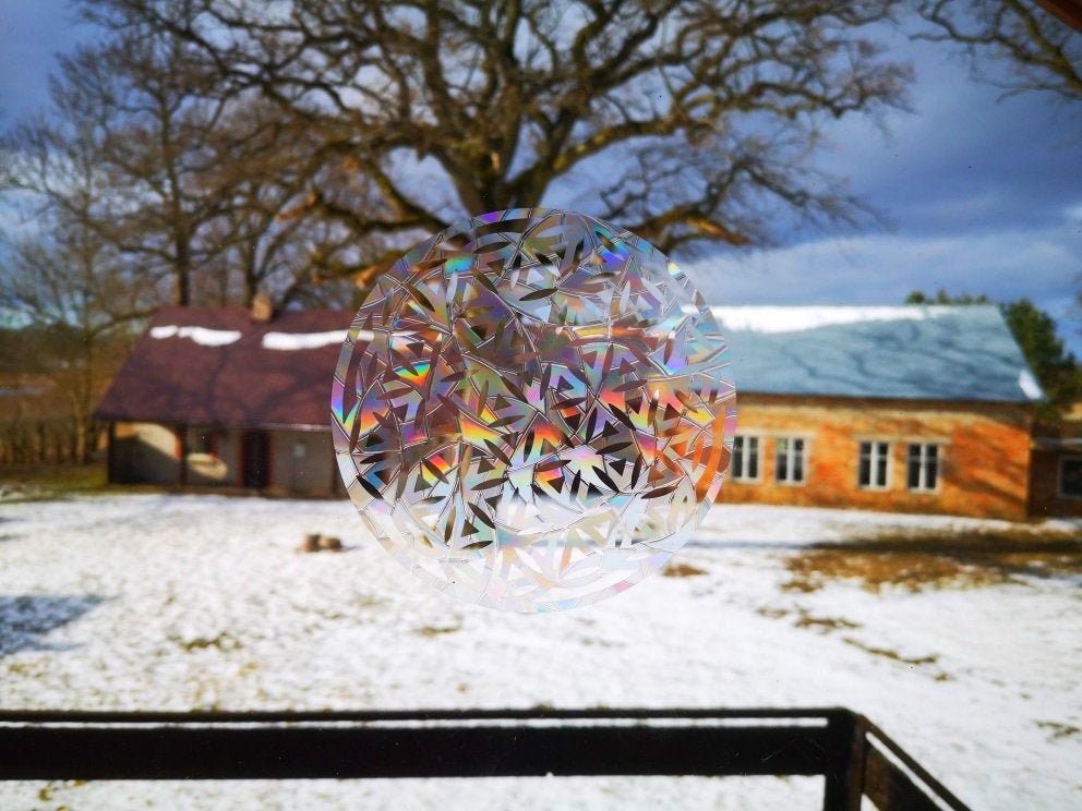 flower of life suncatcher, flower of life window decal, rainbow maker, suncatcher for window, rainbow suncatcher sticker