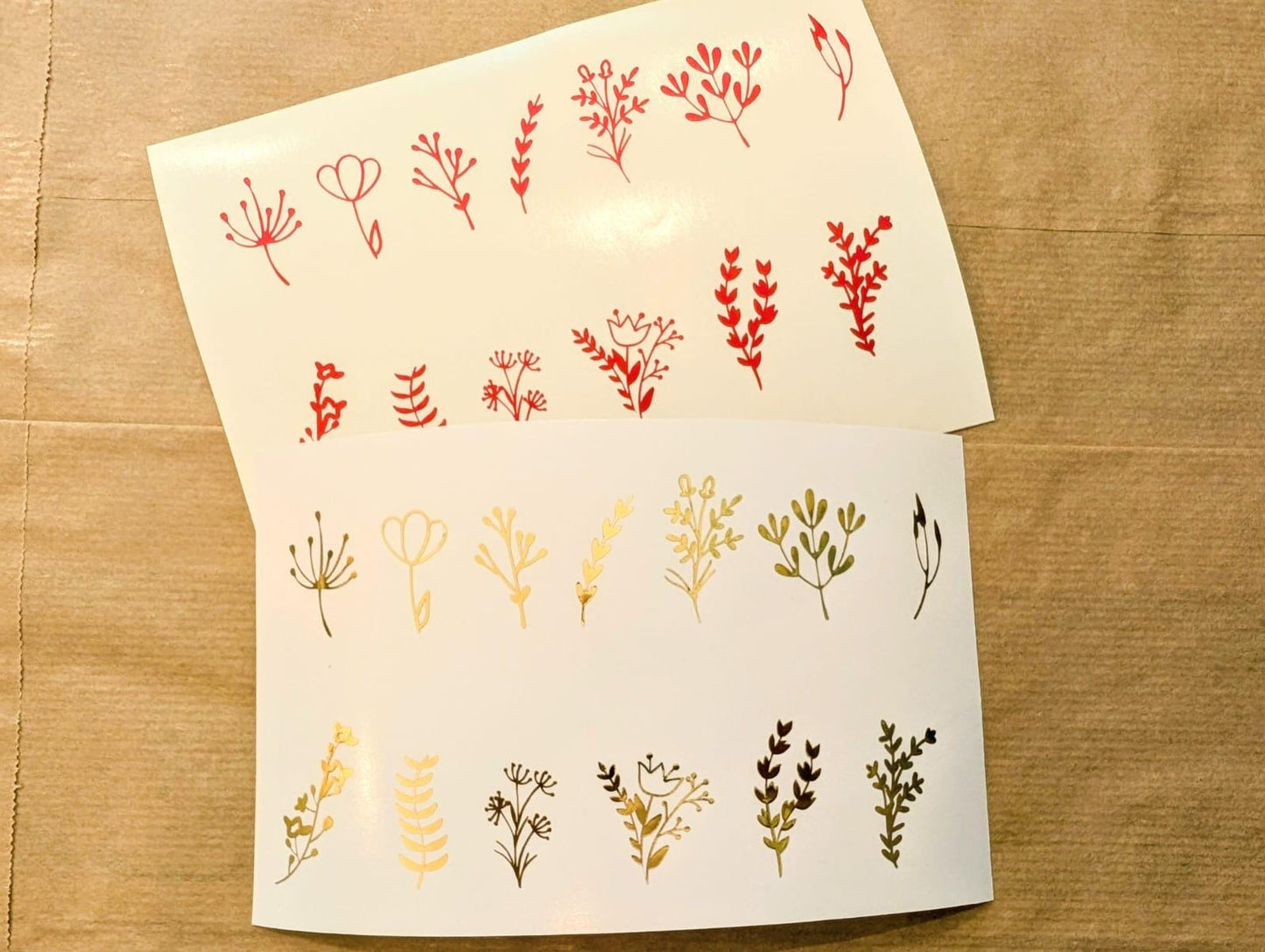 5x wildflowers easter egg decal, flowers small sticker for car windshield, removable rear view mirror sticker, windscreen decal, tiny decals