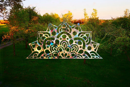 half mandala suncatcher, mandala window decal, rainbow maker, suncatcher for window, rainbow suncatcher sticker, window cling