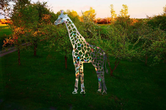 giraffe suncatcher sticker, cute giraffe window decal, safari theme rainbow maker, suncatcher for window, animals rainbow suncatcher cling