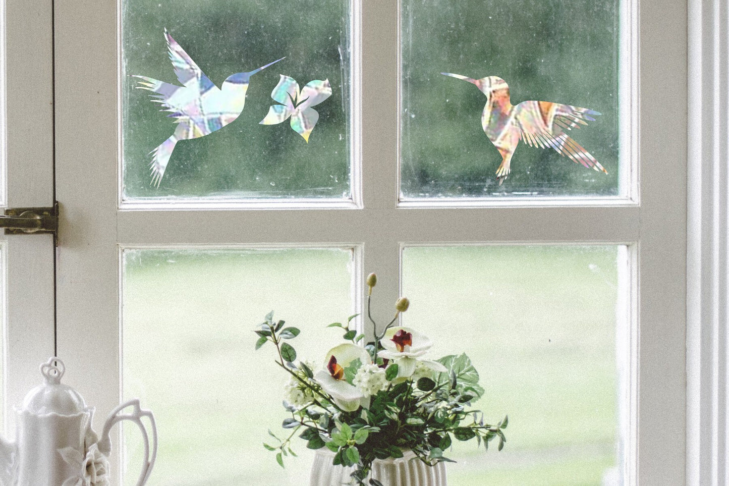 colibri suncatcher, hummingbird window decal, rainbow maker, suncatcher for window, rainbow suncatcher sticker