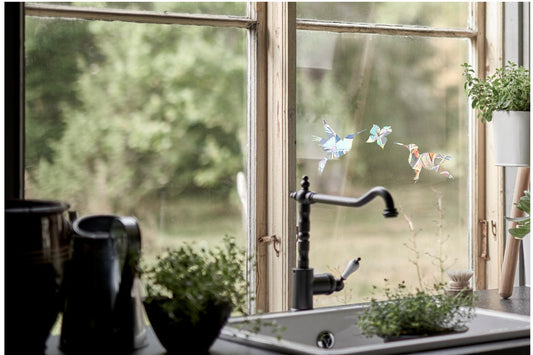 colibri suncatcher, hummingbird window decal, rainbow maker, suncatcher for window, rainbow suncatcher sticker