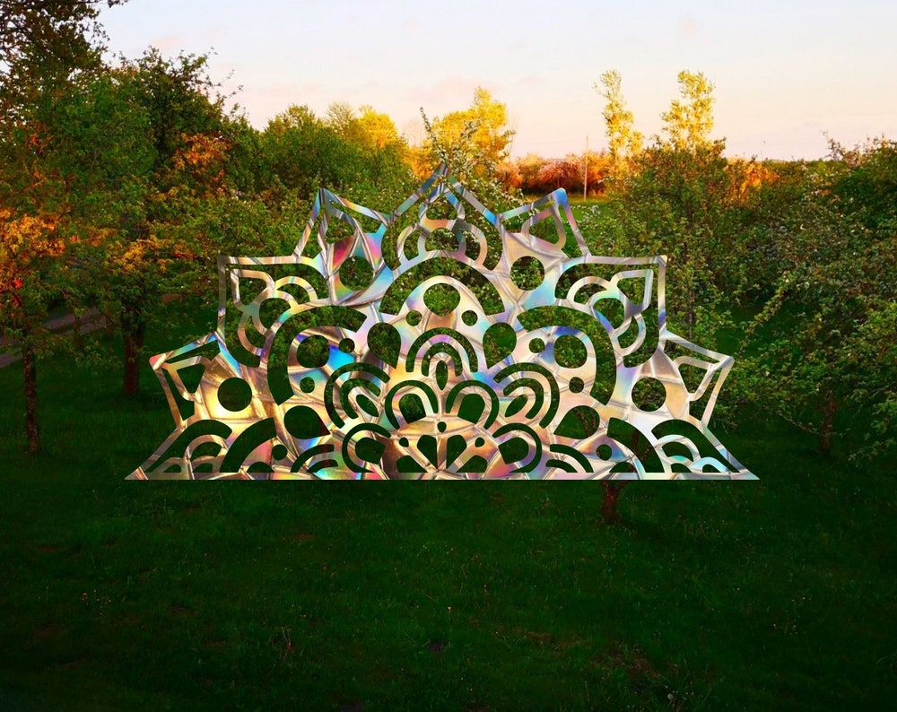 half mandala suncatcher